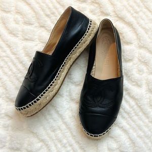 Chanel Black Espadrilles